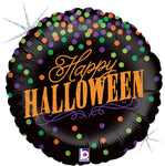 Halloween Confetti Holographic 18" Balloon