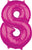 Pink Number 8 26" Balloon