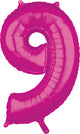 Pink Number 9 26" Balloon