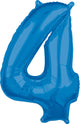 Blue Number 4 26" Balloon