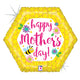 Mom's Day Bee and Flower Holographic 18" Balloon