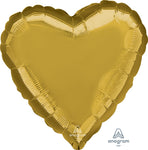Metallic Gold Heart 28" Balloon