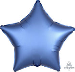 Azure Blue Satin Luxe Star 19″ Balloon