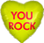 You Rock Candy Heart 17" Balloon