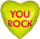 You Rock Candy Heart 17" Balloon