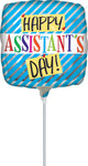 Assistant Day Stripes 9" Air-fill Balloon (requires heat sealing)