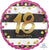 Pink & Gold Milestone 18 Holographic 18" Balloon