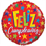 Feliz Cumpleaños Rojo 18" Foil