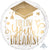 Follow Your Dreams White & Gold 17" Balloon