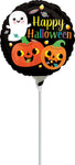 Happy Ghost/Pumpkins-Inflated 9" Air-fill Balloon (requires heat sealing)