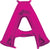 16" Letter A Pink