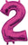 Number 2 Pink 16" Balloon
