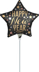 Satin New Year 9" Air-fill Balloon (requires heat sealing)