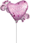 Satin Happy Valentine's Day Heart 14" Balloon