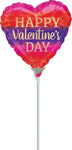 Happy Valentine's Day Watercolor Stripe 4" Air-fill Balloon (requires heat sealing)