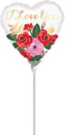 Rose Bouquet 4" Air-fill Balloon (requires heat sealing)