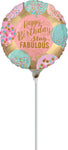 Happy Birthday Stay Fabulous 9" Air-fill Balloon (requires heat sealing)