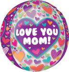 Happy Mother's Day Playful Hearts Orbz 16" Balloon