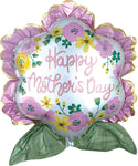 Happy Mother's Day Satin Flower 27" Balloon