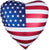 Satin Heart Flag 18" Balloon
