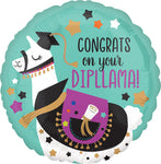 Congrats On Your Dipllama Graduation 17" Balloon