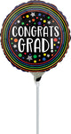 Congrats Grad Circles 4" Air-fill Balloon (requires heat sealing)