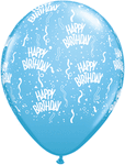 11" Birthday-A-Round Baby Blue (100 count)