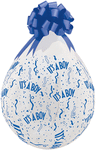 It's A Boy-A-Round Clear 18" Latex Balloons (25 count)