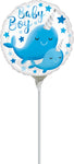Narwhal Baby Boy 4" Air-fill Balloon (requires heat sealing)