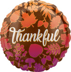 Thankful Ombre Leaves 17" Balloon