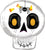 3D Cute Halloween Skull 25" Balloon