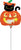 Iridescent Cat Pumpkin 14" Balloon (requires heat-sealing)