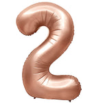 Number 2 - Metal Balloons - Rose Gold 32" Foil