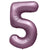 Number 5 - Metal Balloons - Purple Lilac 32″ Balloon