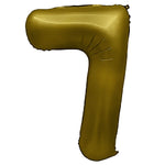 Number 7 - Metal Balloons - Vintage Gold 32″ Balloon