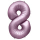 Number 8 - Metal Balloons - Purple Lilac 32" Foil