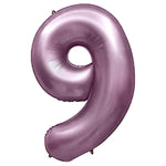 Number 9 - Metal Balloons - Purple Lilac 32" Foil