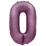 Number 0 - Metal Balloons - Purple Lilac 32" Foil