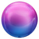 3D Sphere - Metallic Ombre Blue & Magenta 14" Foil