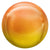 3D Sphere - Metallic Ombré Yellow & Orange 14″ Balloon