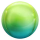 3D Sphere - Metallic Ombre Light Blue & Green 14" Foil