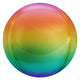 3D Sphere - Metallic Ombré Rainbow 14″ Balloon