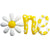 46″ Floral One Script