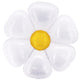 Flower Shape - White And Yellow 40″ Balloon