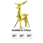 Metallic Gold 3D Standing Reindeer 40″ Balloon
