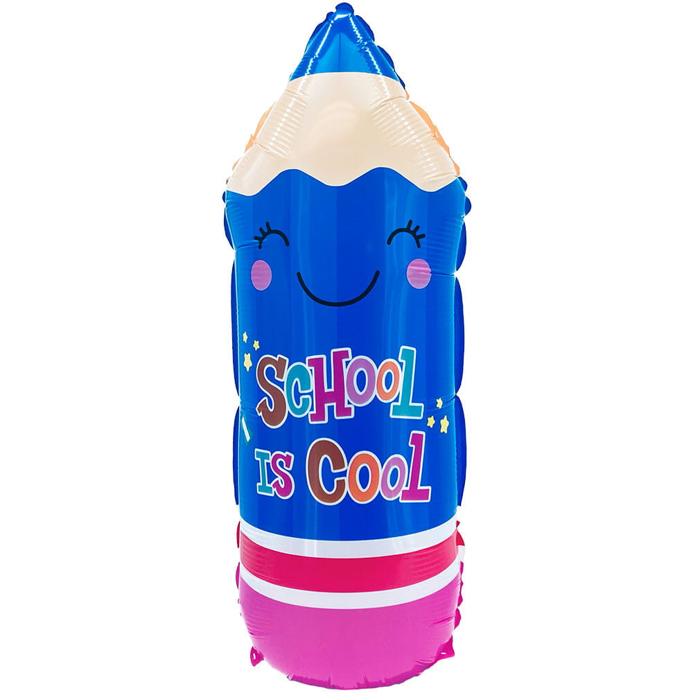 Back To School Pencil - Blue 29″ Balloon – instaballoons Wholesale