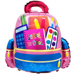 School Is Cool Backpack - Pink 24" Foil