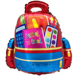 School Is Cool Backpack - Red 24" Foil