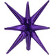 3D Star-Burst All-In-One - Metallic Violet (Air-Fill Only) 22 inch Foil
