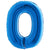 Number 0 - Blue 40″ Balloon